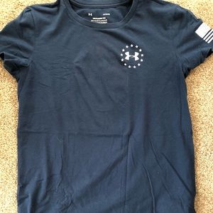 Under Armour Blue Freedom Tee